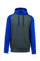 ADULT TWO-TONE Kapucnis felső SWEATSHIRT Grey Heather/Sporty Royal Blue